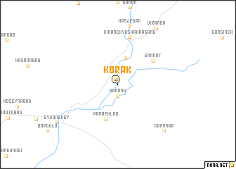 map of Korak