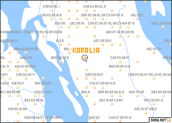 map of Korālia