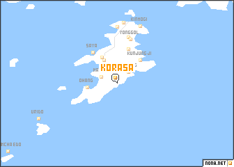 map of Korasa