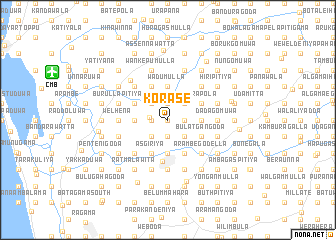 map of Korase