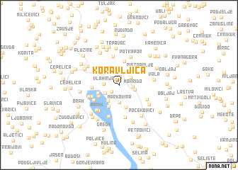 map of Koravljica