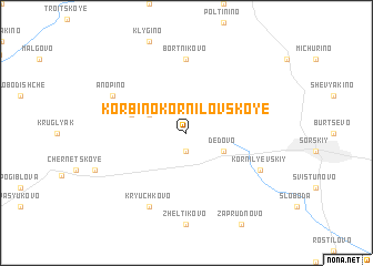 map of Korbino-Kornilovskoye