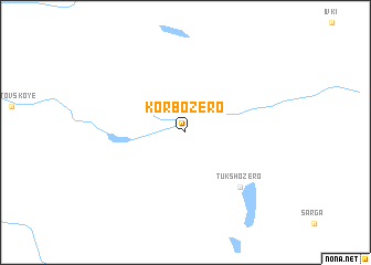 map of Korbozero