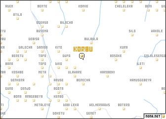 map of Korbu