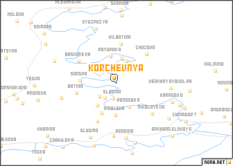 map of Korchevnya