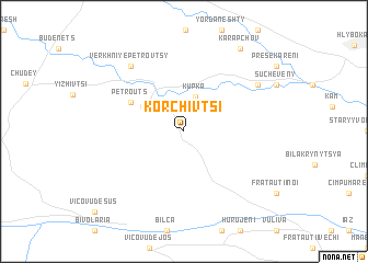 map of Korchivtsi