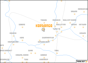 map of Kordango