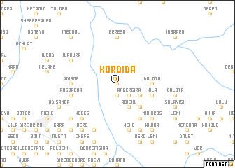 map of Kordīda