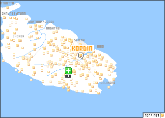 map of Kordin