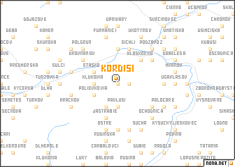 map of Kordiši