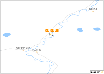 map of Kordon