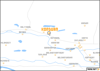 map of Korduan