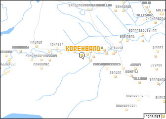 map of Koreh Band