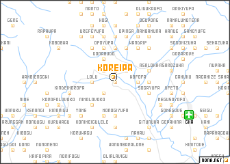 map of Koreipa