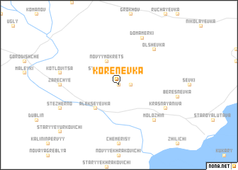map of Korenëvka
