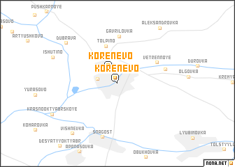 map of Korenëvo