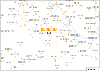 map of Korenica