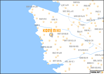 map of Koreniki