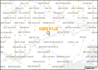 map of Korentje