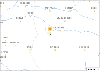 map of Koré