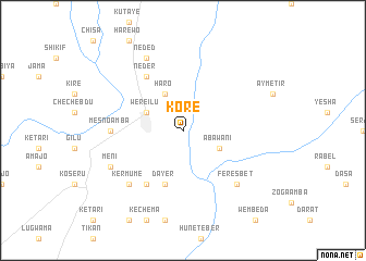 map of Korē