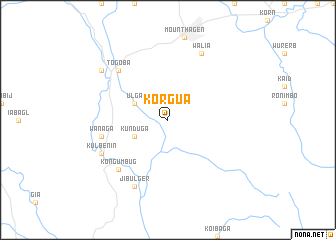 map of Korgua