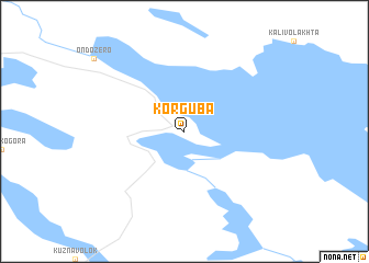 map of Korguba