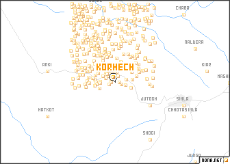 map of Korhech