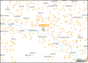 map of Korići