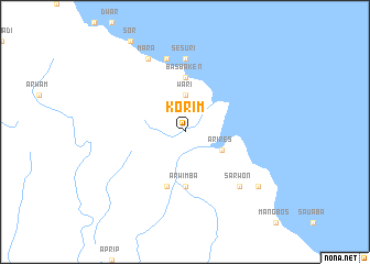 map of Korim