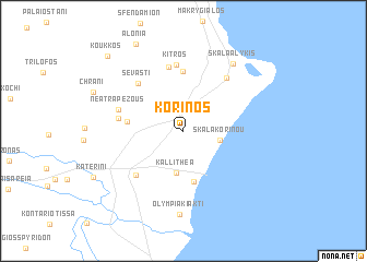 map of Korinós