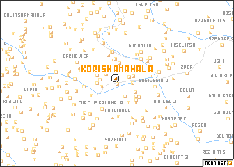map of Korisha Mahala