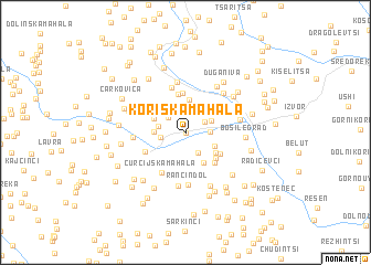 map of Koriska Mahala