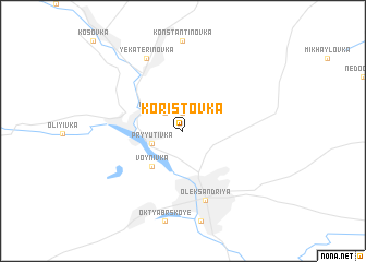 map of Koristovka
