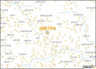 map of Koritnik