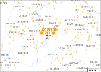 map of Koritnik
