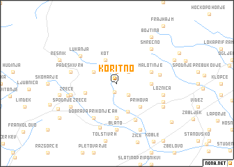 map of Koritno