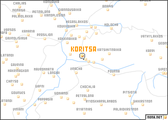 map of Korítsa