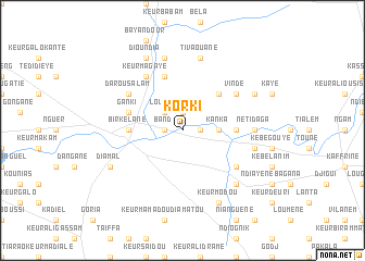 map of Korki