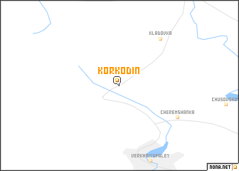 map of Korkodin