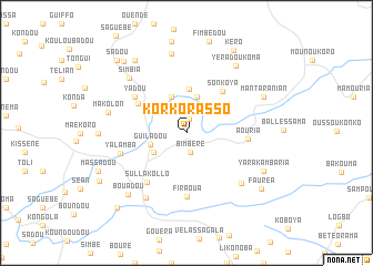 map of Korkorasso