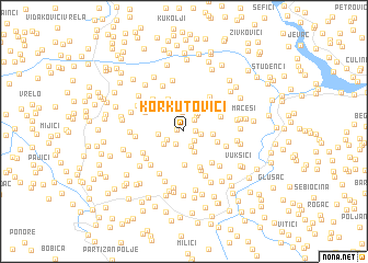 map of Korkutovići
