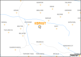 map of Korkut