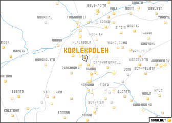 map of Korlekpoleh