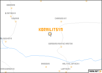 map of Kormilitsyn