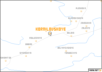 map of Kornilovskoye