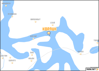 map of Kornuk