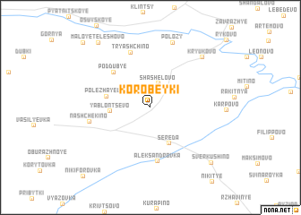 map of Korobeyki