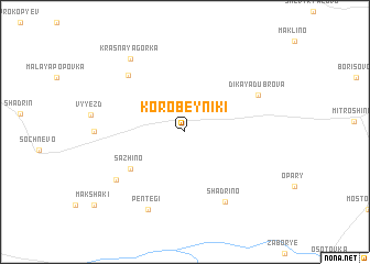 map of Korobeyniki