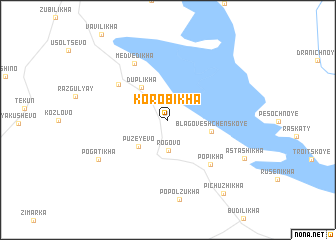 map of Korobikha